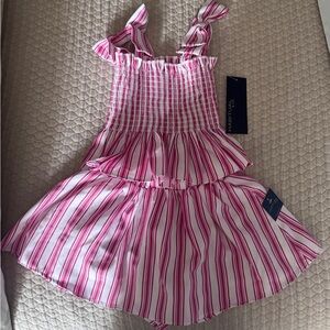 Habitual Dark Pink and White Striped Ensemble